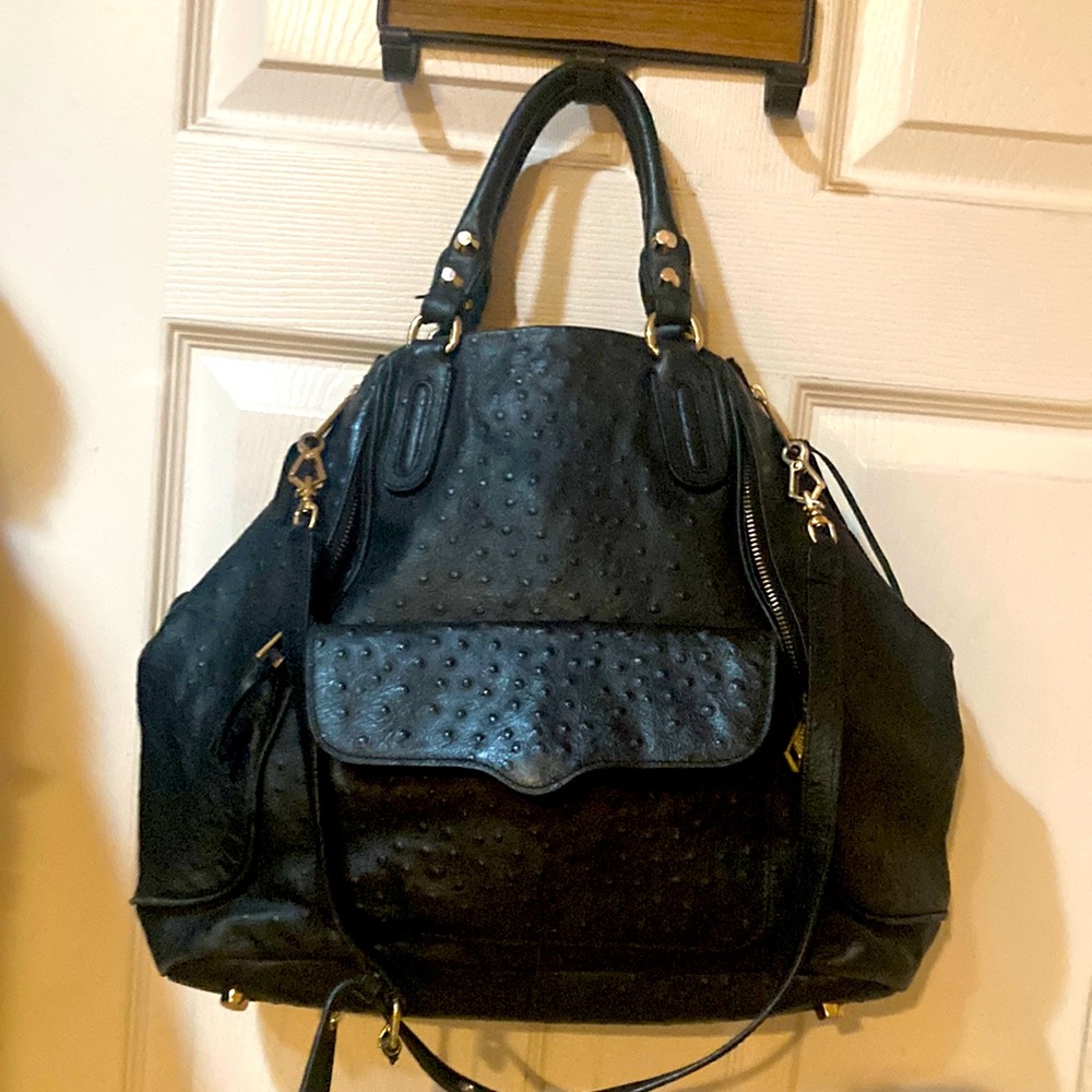 Rebecca Minkoff ostrich Romeo satchel